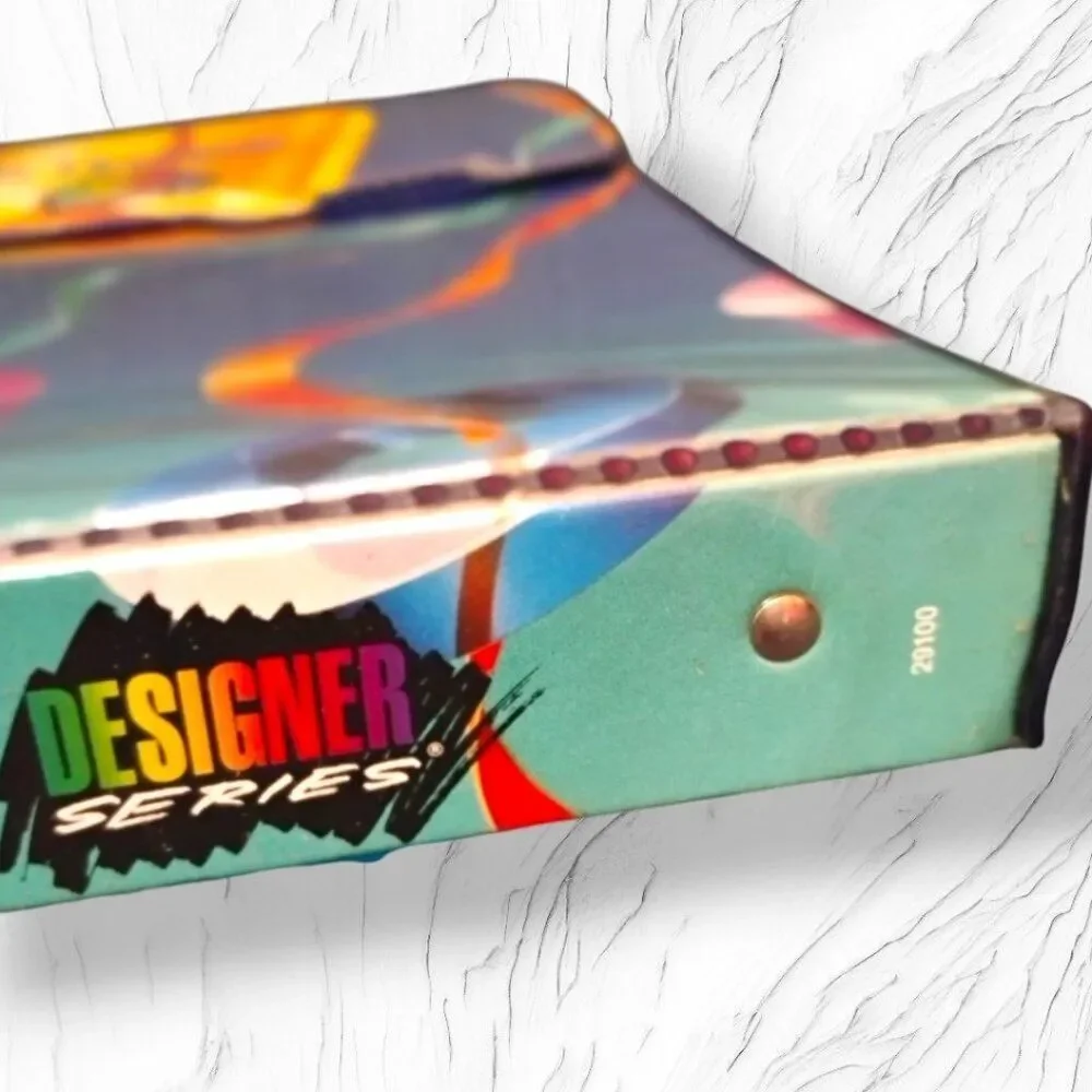 Mead Trapper Keeper Designer Series 1991 Abstract Art Paint Geometric #29100